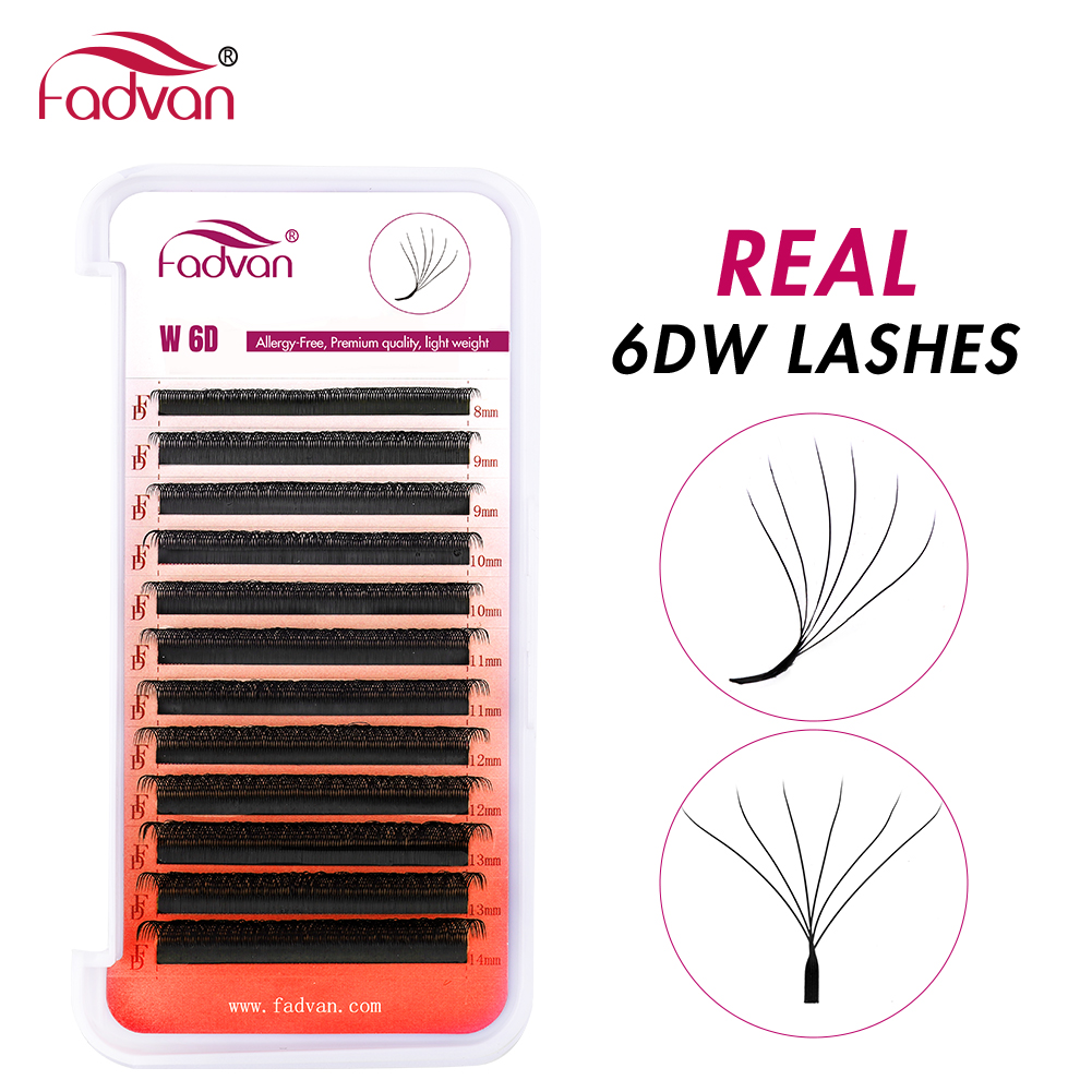 FADVAN Real 6D W lashes 0.07 W – обзор и цена Eyelash Extension For Asian Eyes
