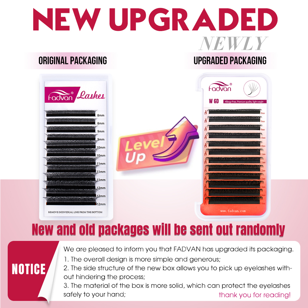 FADVAN Real 6D W lashes 0.07 W – обзор и цена Eyelash Extension For Asian Eyes