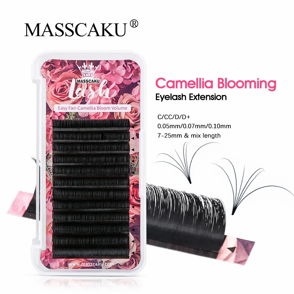 MASSCAKU Easy Fanning Volume M – обзор и цена Eyelash Extension For Asian Eyes