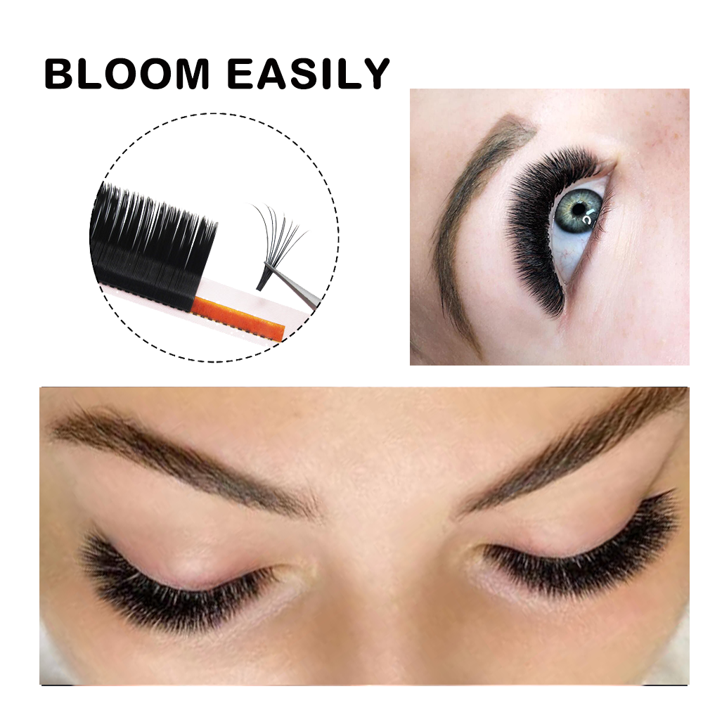 MASSCAKU Easy Fanning Volume M – обзор и цена Eyelash Extension For Asian Eyes