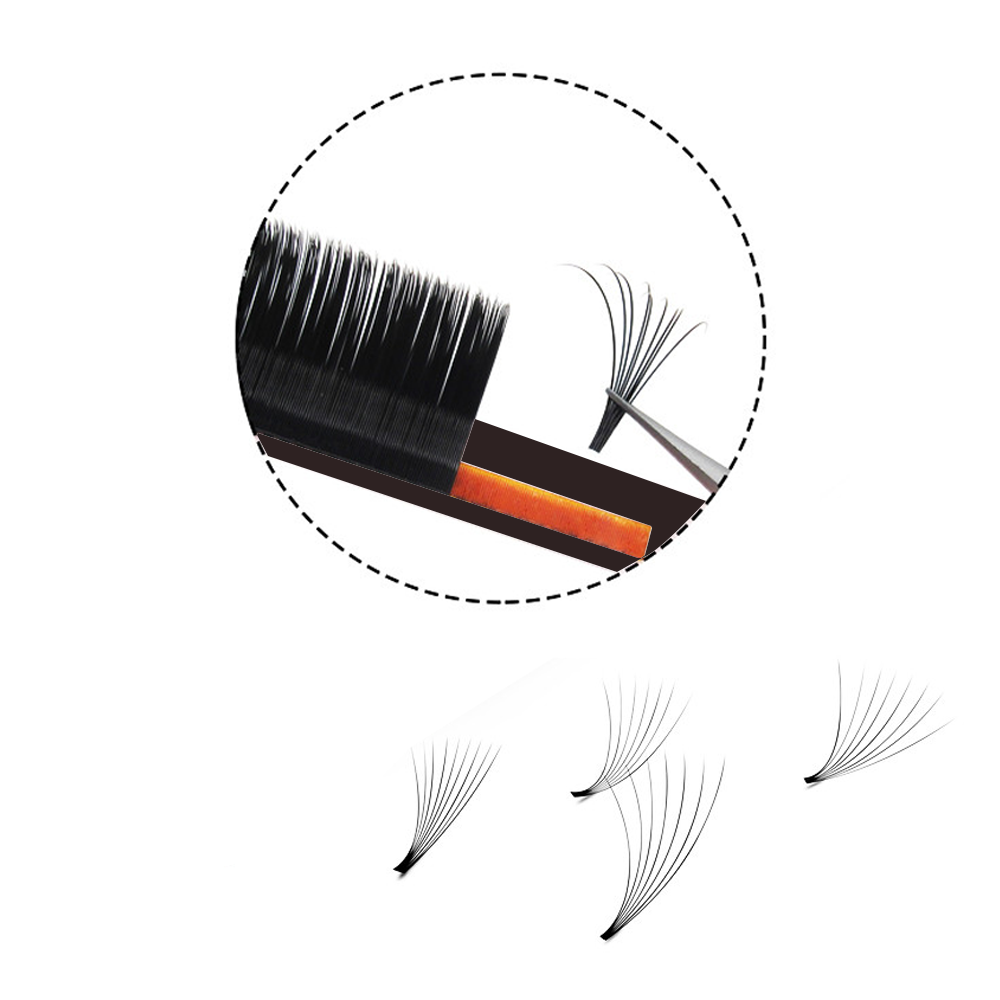 MASSCAKU Easy Fanning Volume M – обзор и цена Eyelash Extension For Asian Eyes