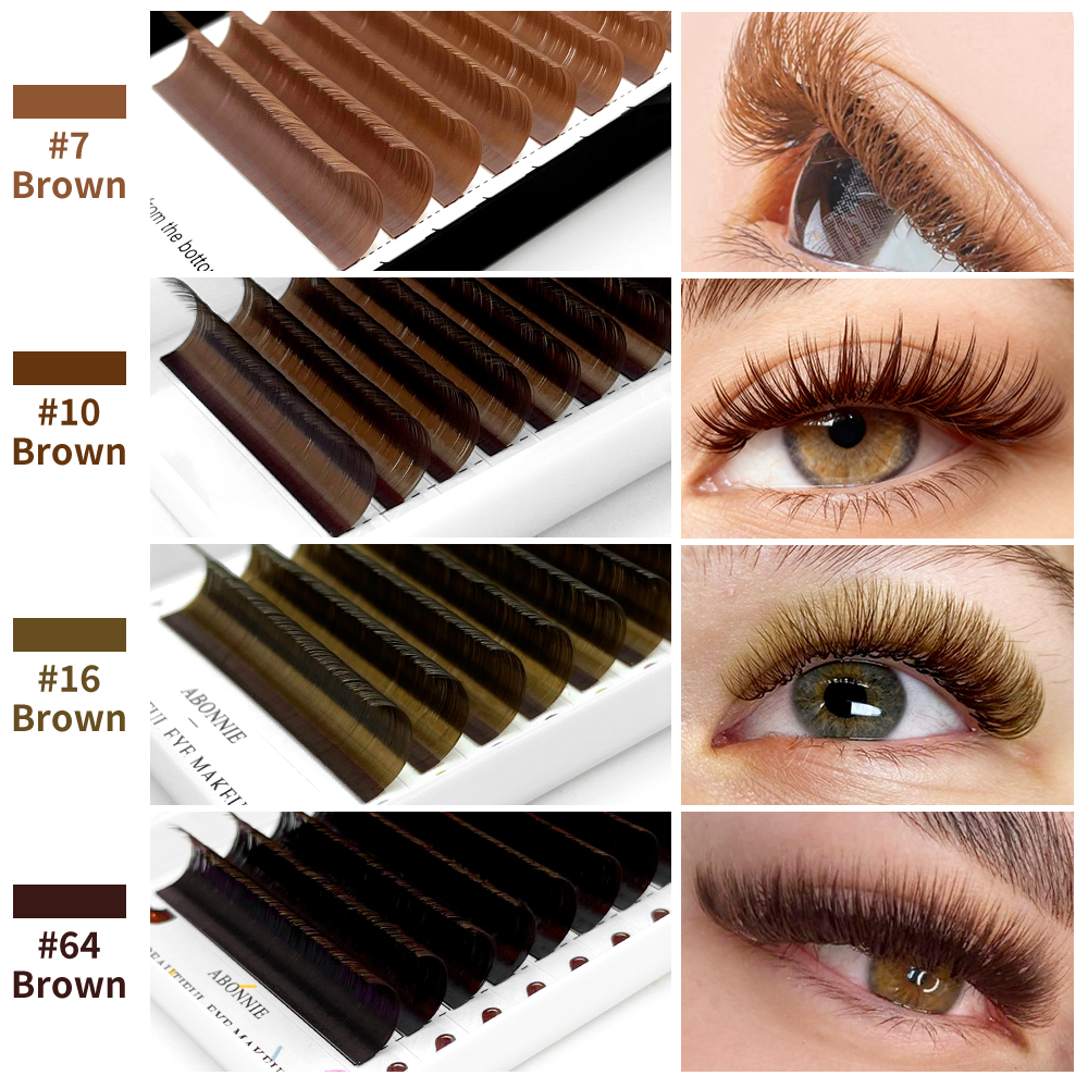 Abonnie Brown Individual Eyela – обзор и цена Eyelash Extensions Classic