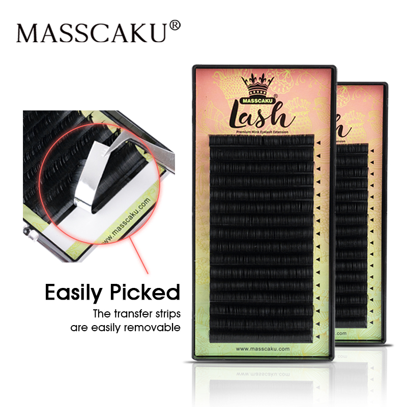 MASSCAKU All Size 1 Tray 16 Ro – обзор и цена Eyelash Extensions Classic