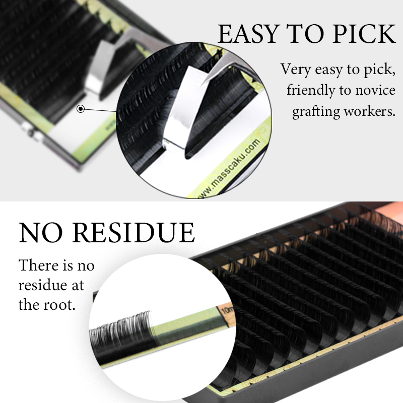 MASSCAKU All Size 1 Tray 16 Ro – обзор и цена Eyelash Extensions Classic