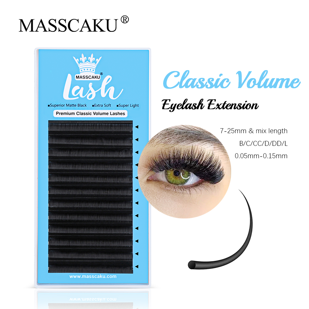 MASSCAKU 0.05/0.07/0.10/0.15mm – обзор и цена Eyelash Extensions Classic