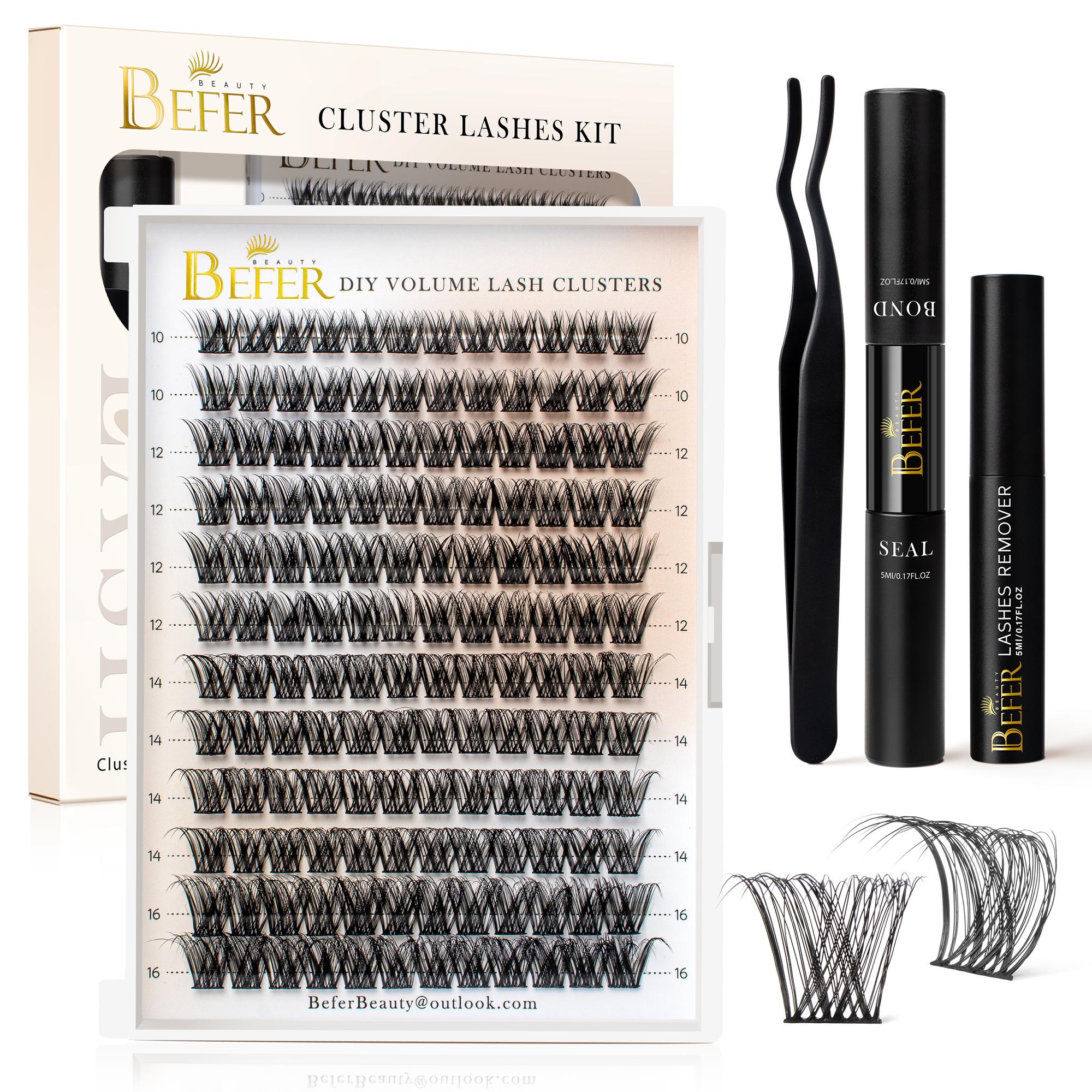 Befer Lash Clusters Kit False  – обзор и цена Eyelash Extension For Asian Eyes