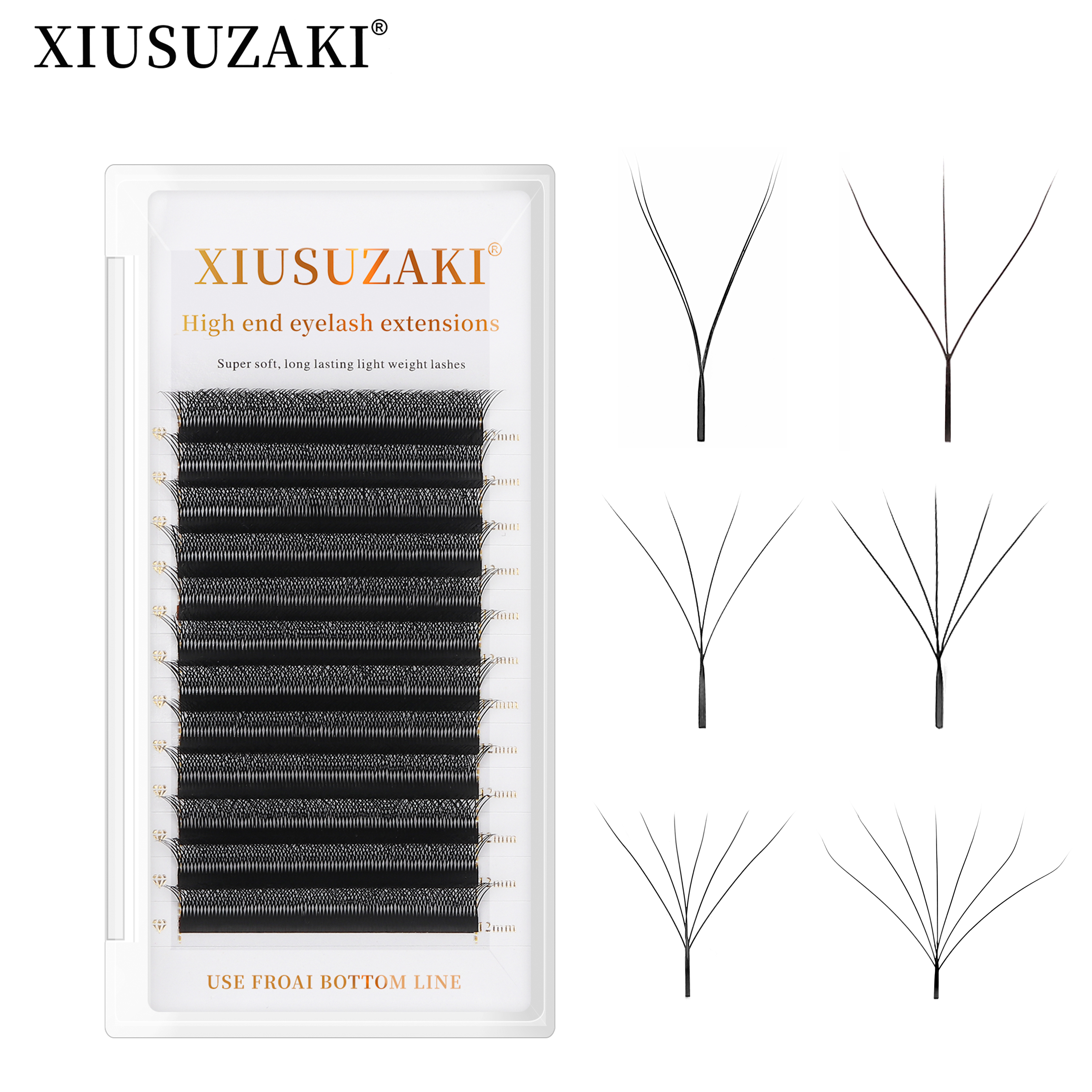 XIUSUZAKI W Shaped Bloom 2D 3D – обзор и цена Eyelash Extension For Asian Eyes