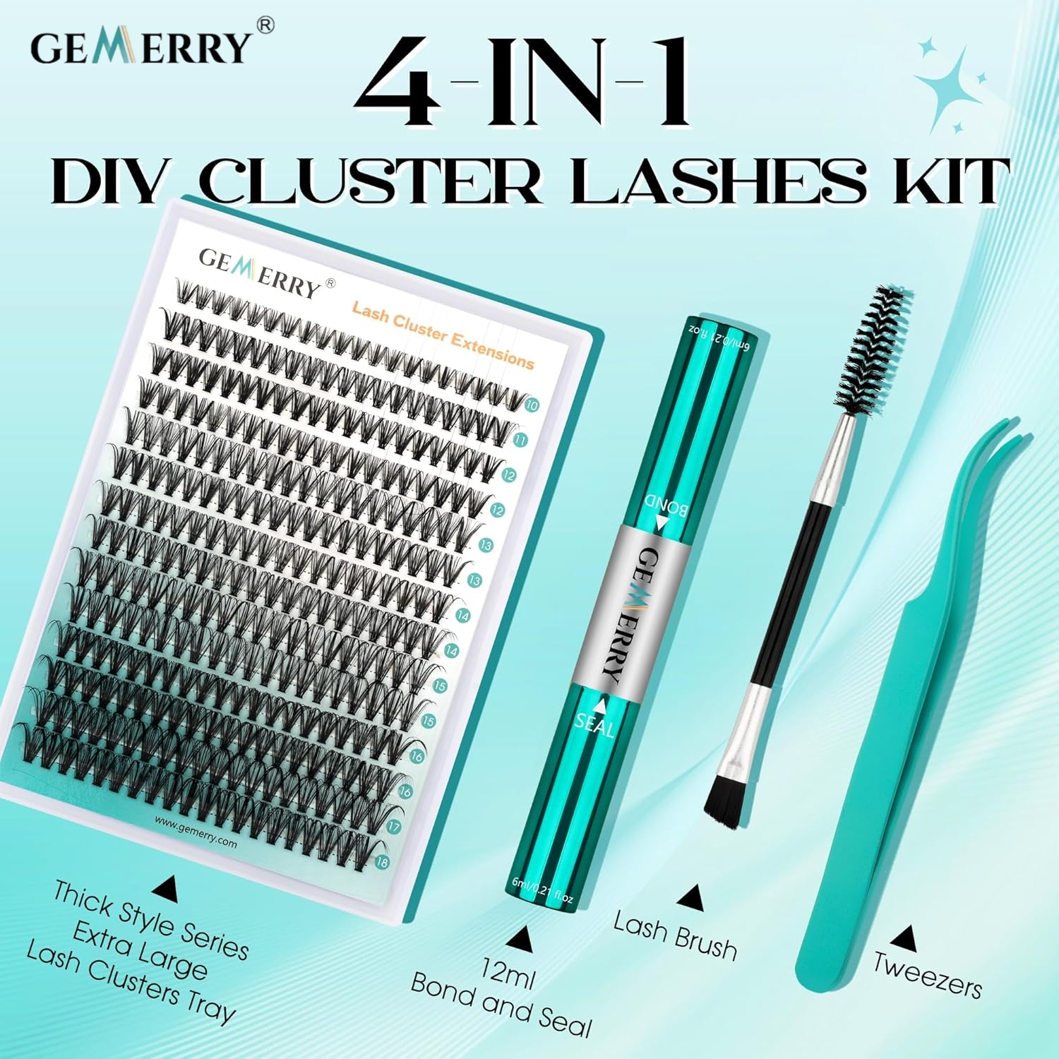 GEMERRY Heat Cluster Individua – обзор и цена Eyelash Extension For Asian Eyes