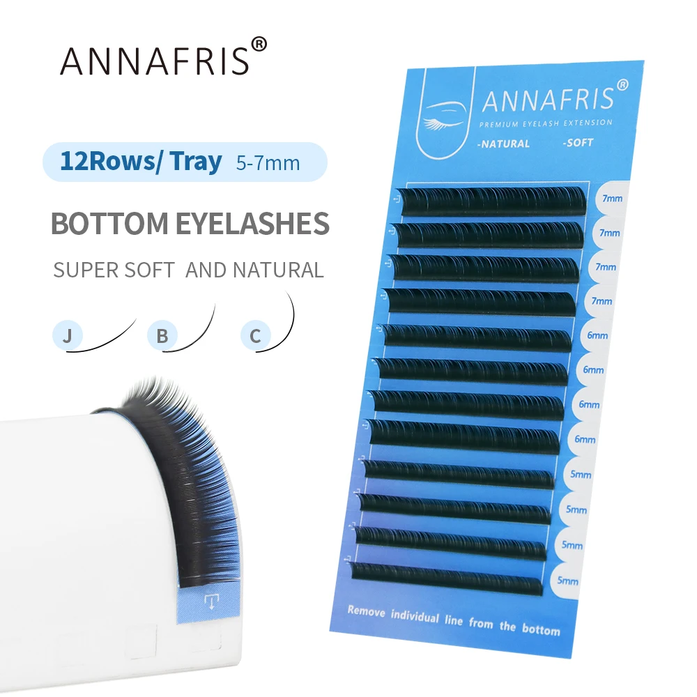 ANNAFRIS Lower Lashes 5-7mm Mi – обзор и цена Eyelash Extension For Asian Eyes