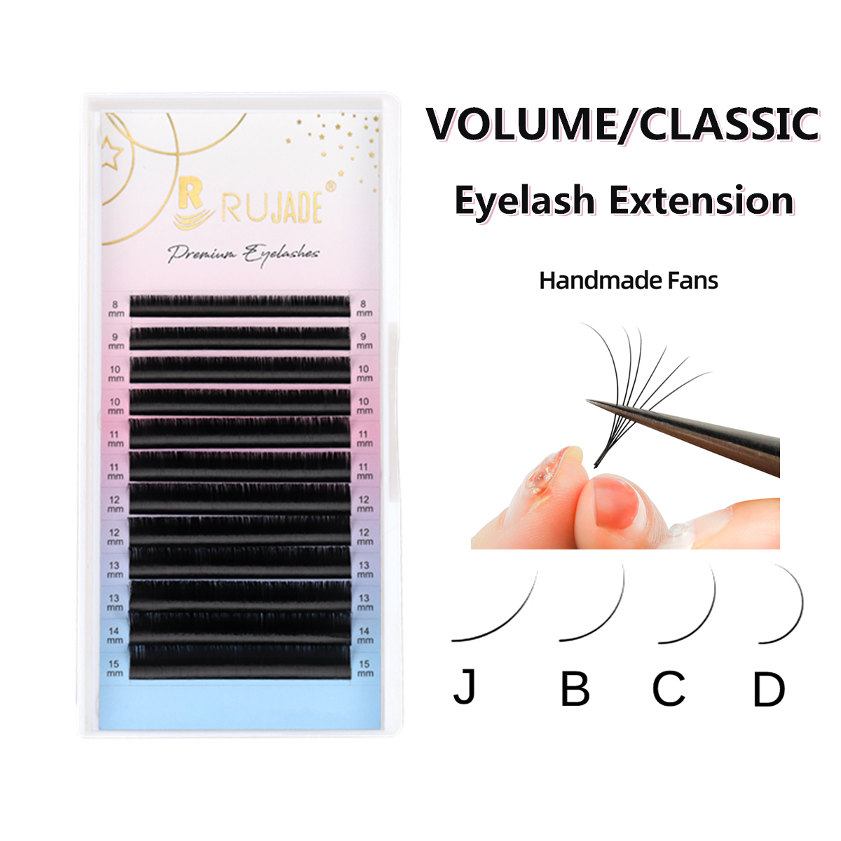 RUJADE B/J Curl False Mink 0.0 – обзор и цена Eyelash Extensions Classic
