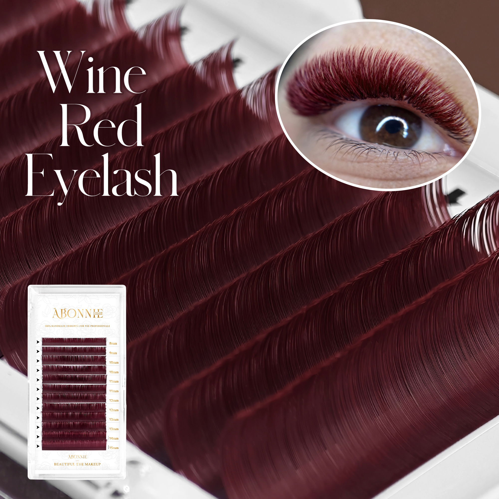 0.05 Burgundy Lashes Wine Red  – обзор и цена Eyelash Extensions Classic