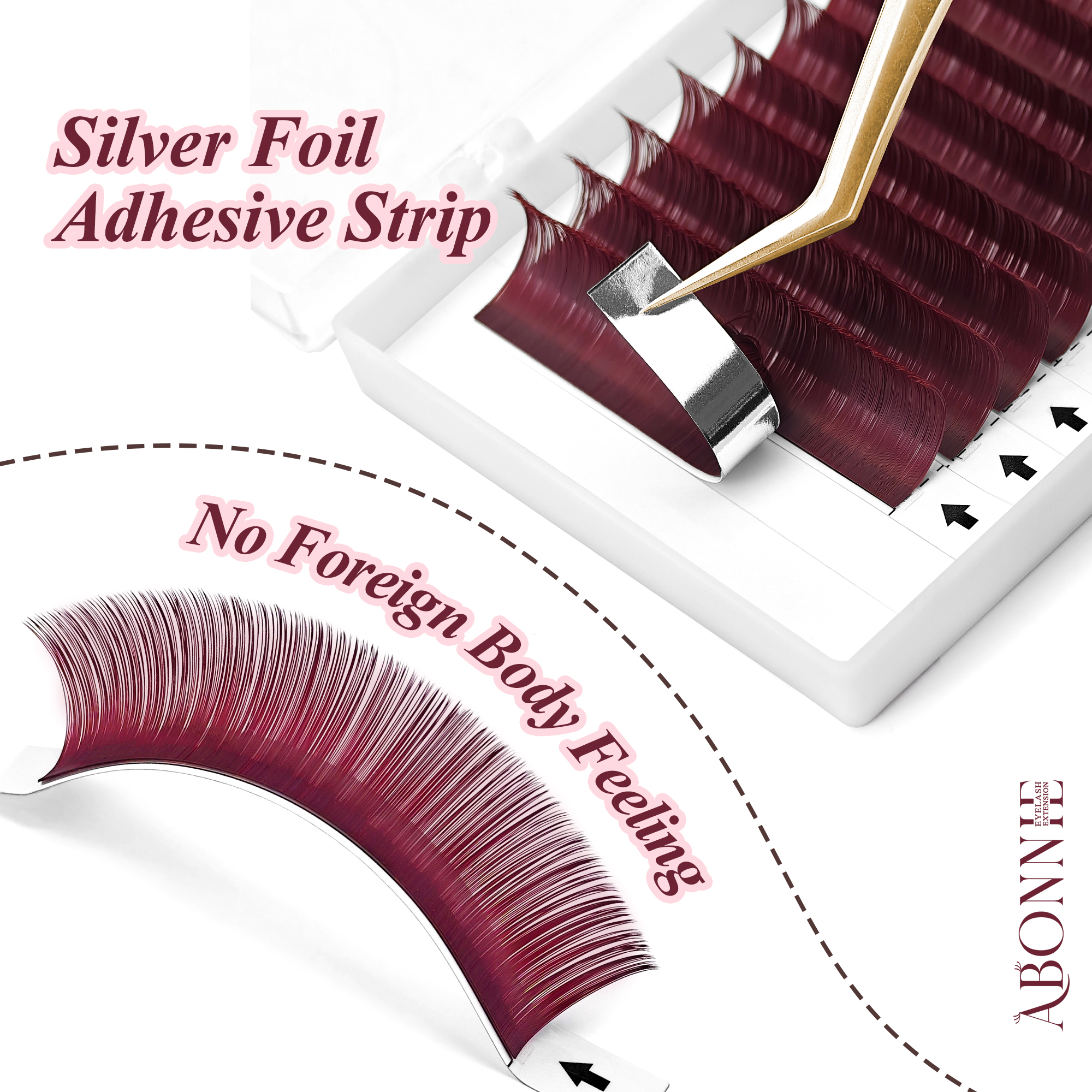 0.05 Burgundy Lashes Wine Red  – обзор и цена Eyelash Extensions Classic
