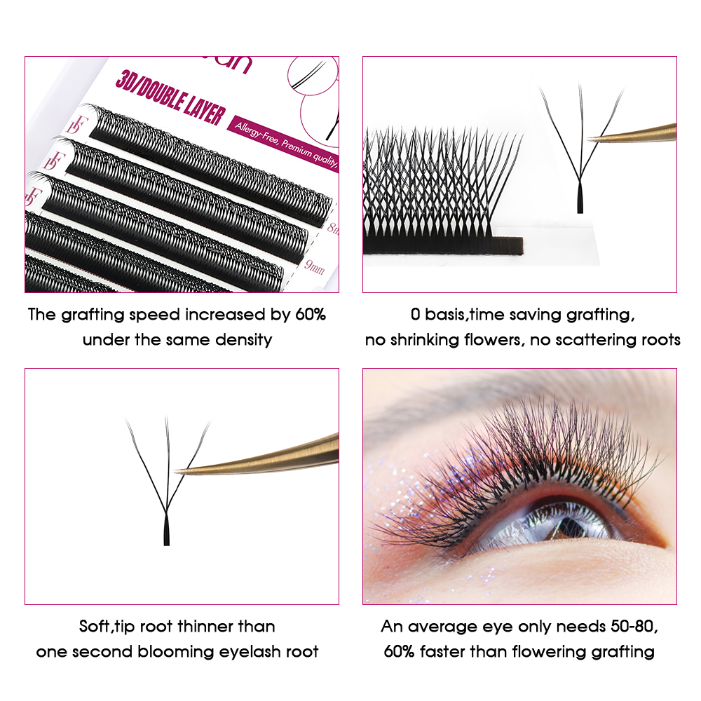 FADVAN 6D-W shaped eyelash ext – обзор и цена Eyelash Extension For Asian Eyes