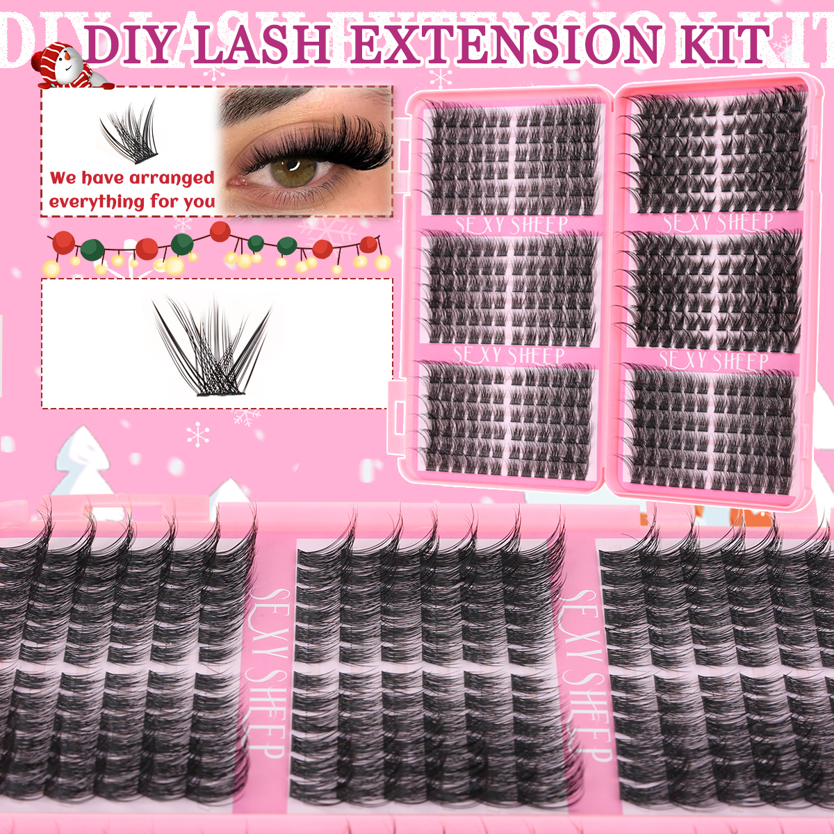 Eyelash Clusters Kit Cat Lashe – обзор и цена Eyelash Extension For Asian Eyes
