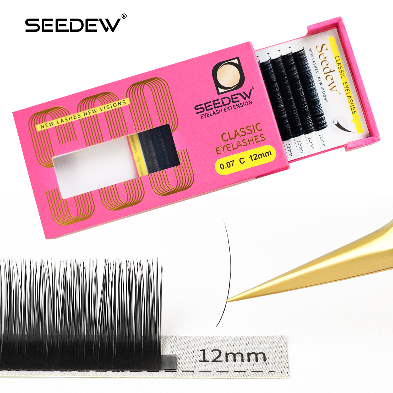 SEEDEW 0.07/0.05/0.15mm B/C/D/ – обзор и цена Eyelash Extensions Classic