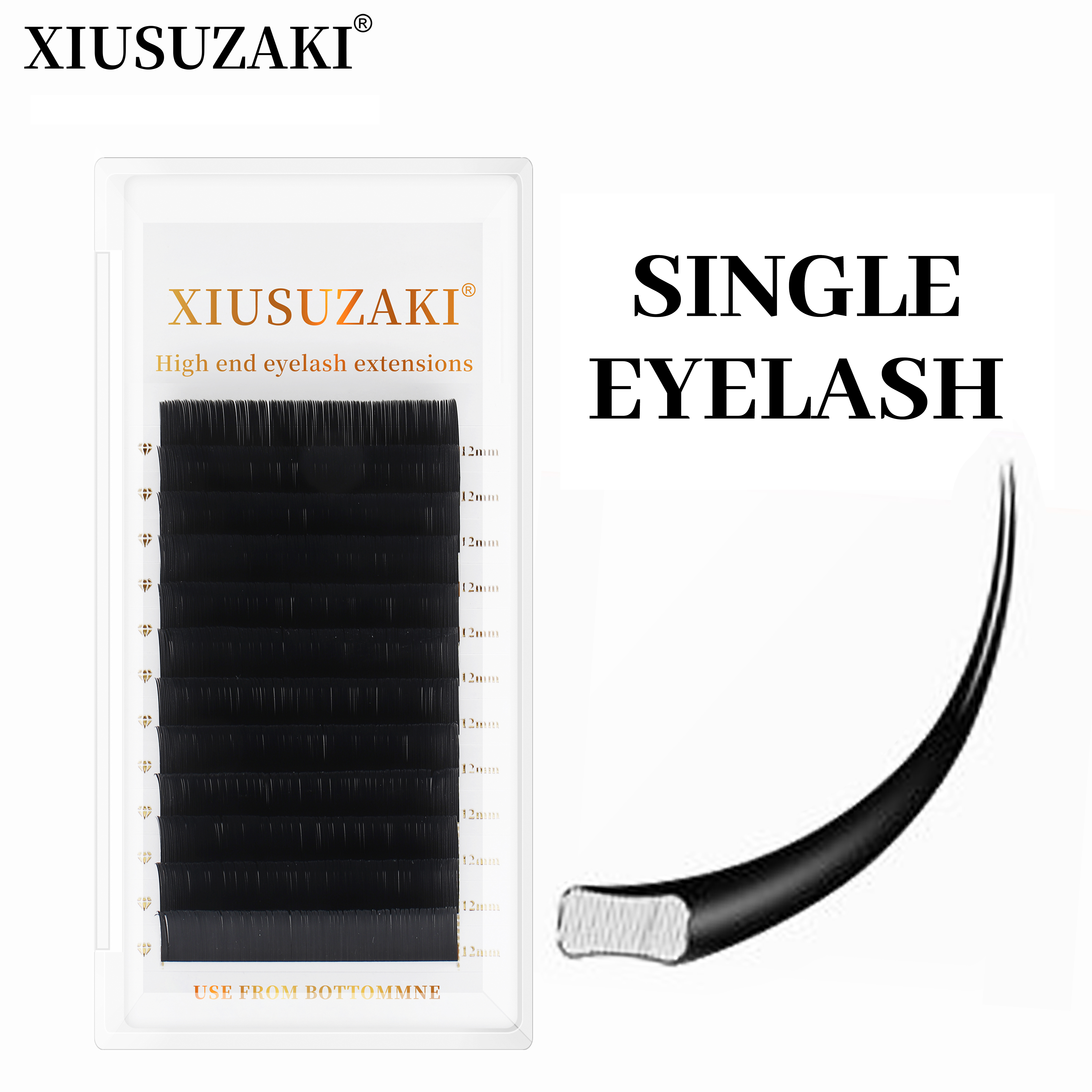XIUSUZAKI Flat Ellipse Eyelash – обзор и цена Eyelash Extensions Classic