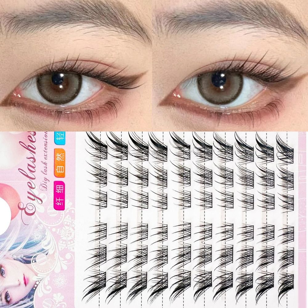 3D Cat Eye Clusters Lashes Nat – обзор и цена Eyelash Extension For Asian Eyes