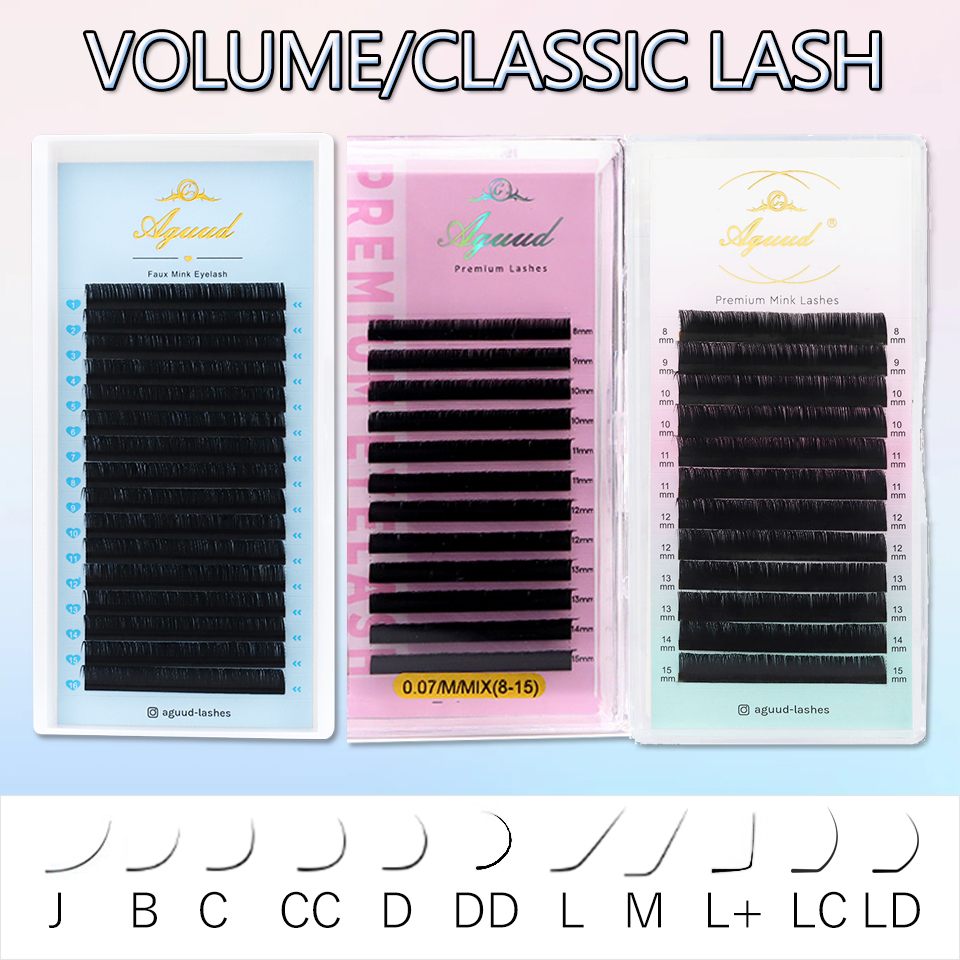 AGUUD 16rows Cashmere Classic  – обзор и цена Eyelash Extensions Classic