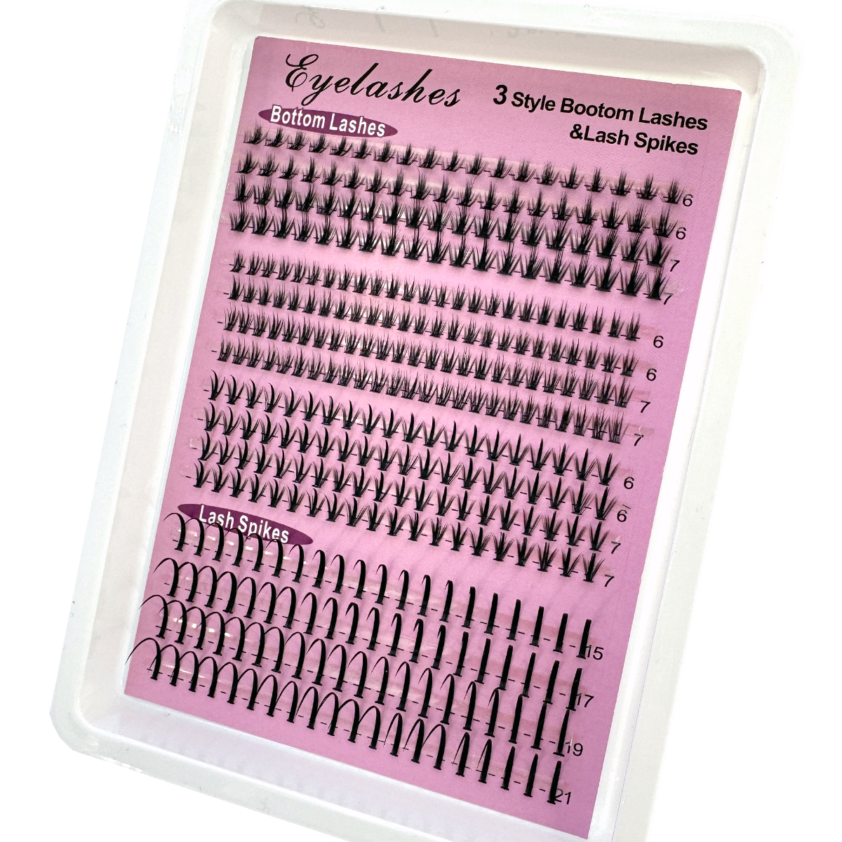 16Rows Bottom&Spiky Lashes Clu – обзор и цена Eyelash Extension For Asian Eyes