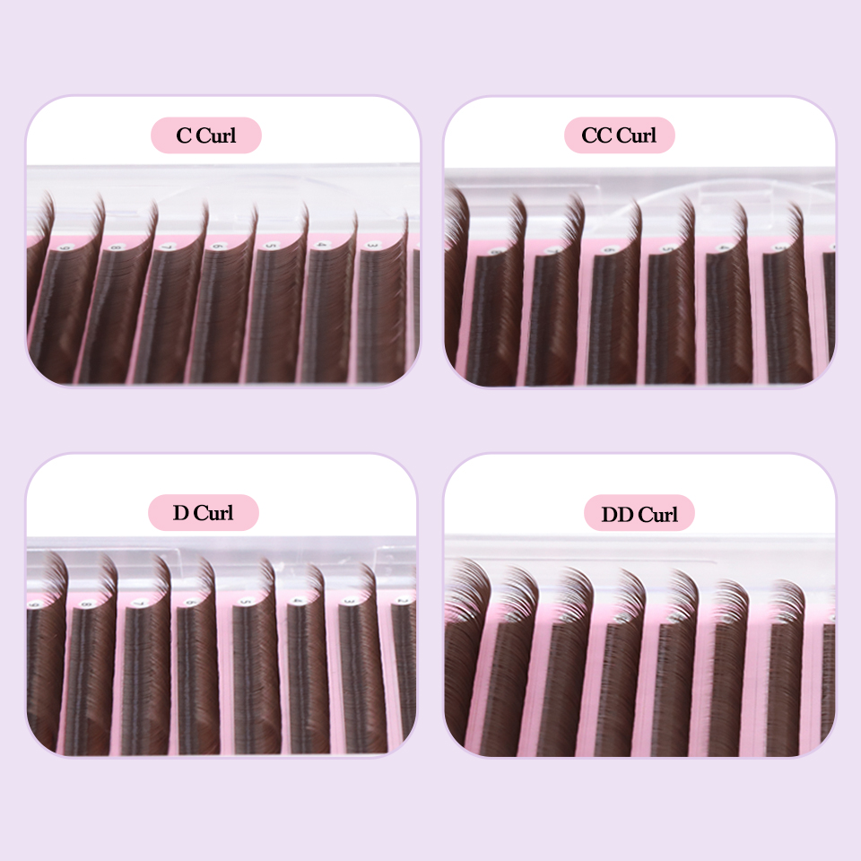 Cocoa Chocolate Brown Eyelashe – обзор и цена Eyelash Extensions Classic