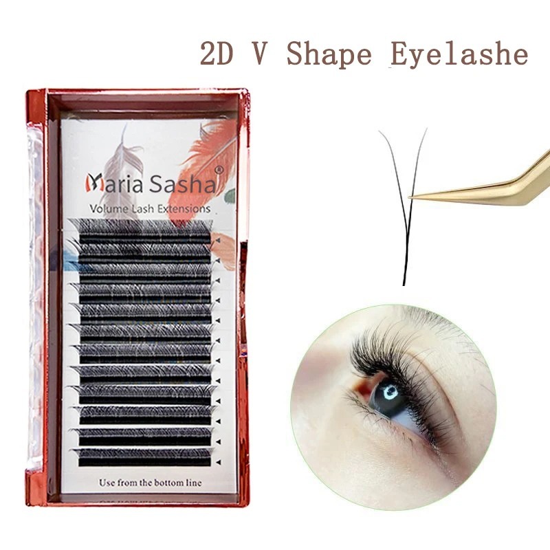 MARIA 2D Y Shape Eyelashes Han – обзор и цена Eyelash Extension For Asian Eyes