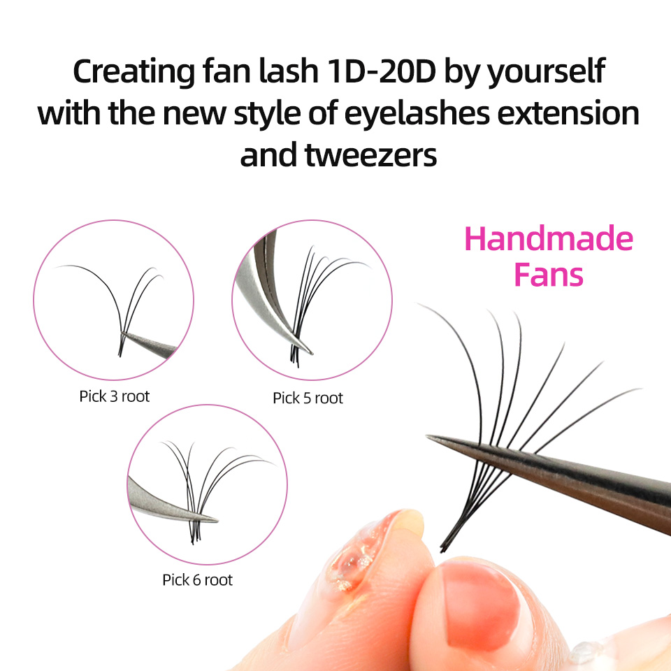 RUJADE 5 Cases/Lot False Eyela – обзор и цена Eyelash Extension For Asian Eyes